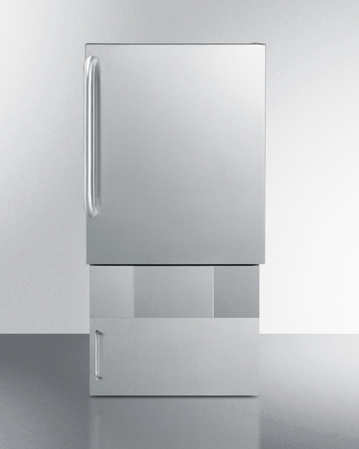 Summit 12 lb. Drain-Free Outdoor Icemaker, ADA Compliant Refrigerators Summit Appliance