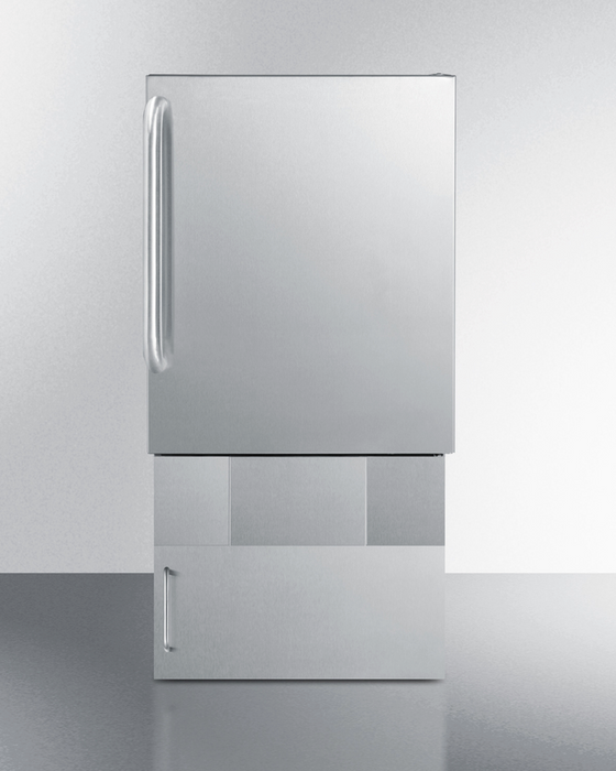 Summit 12 lb. Drain-Free Outdoor Icemaker, ADA Compliant Refrigerators Summit Appliance