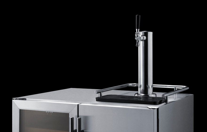 Summit 30" Wide Built-In Indoor/Outdoor Combination Wine Cellar/Kegerator Refrigerator Accessories Summit Appliance