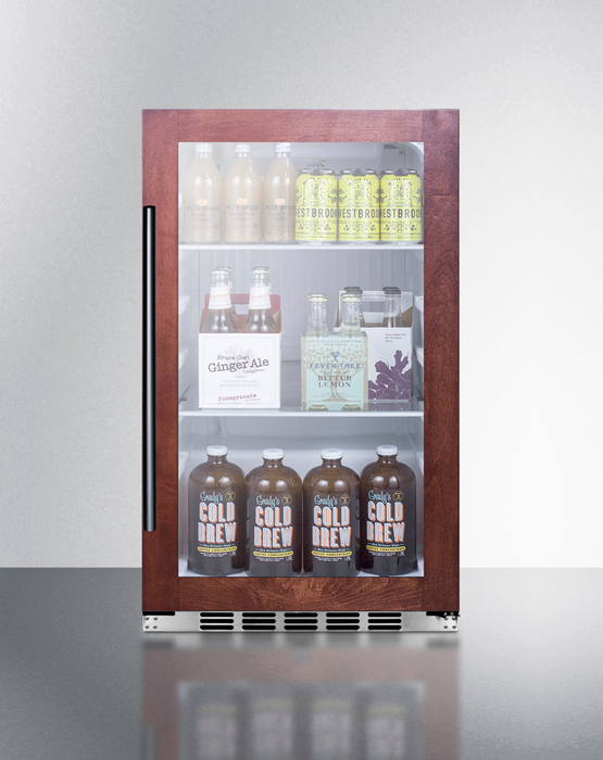 Summit Shallow Depth Indoor/Outdoor Beverage Cooler Refrigerator Accessories Summit Appliance