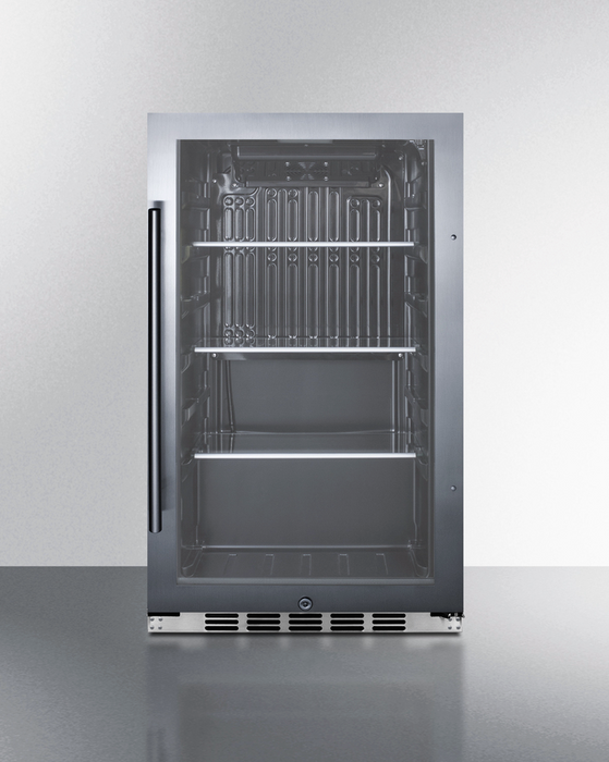 Summit Shallow Depth Indoor/Outdoor Beverage Cooler Refrigerator Accessories Summit Appliance