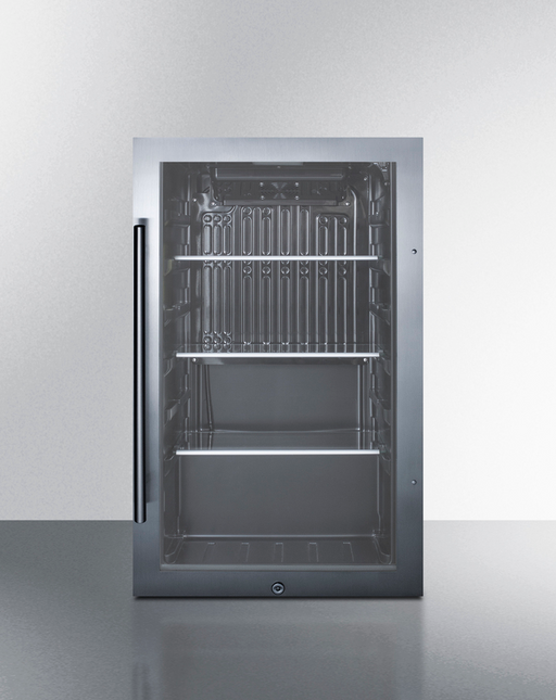 Summit Shallow Depth Indoor/Outdoor Beverage Cooler Refrigerator Accessories Summit Appliance