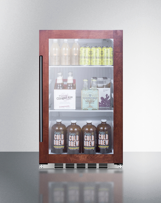 Summit Shallow Depth Indoor/Outdoor Beverage Cooler Refrigerator Accessories Summit Appliance