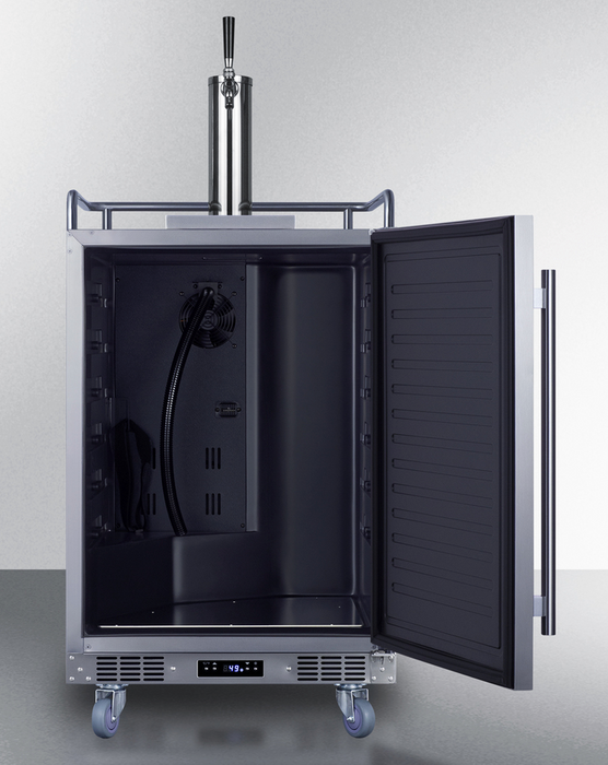 Summit 24" Wide Built-In Outdoor Beer Kegerator Refrigerator Accessories Summit Appliance
