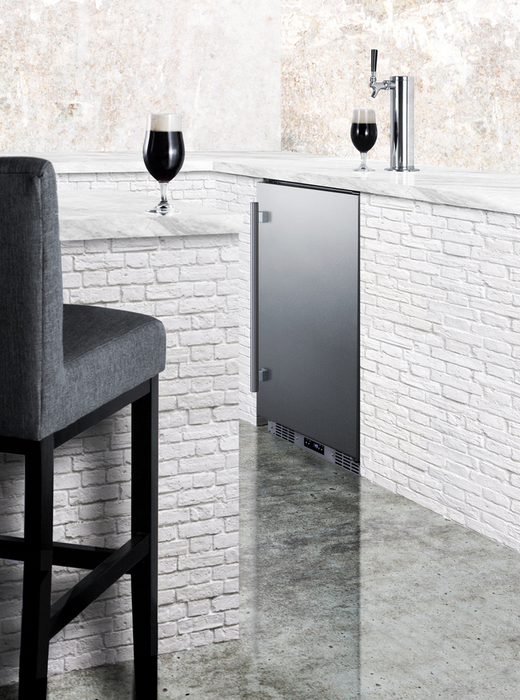 Summit 24" Wide Built-In Outdoor Beer Kegerator Refrigerator Accessories Summit Appliance