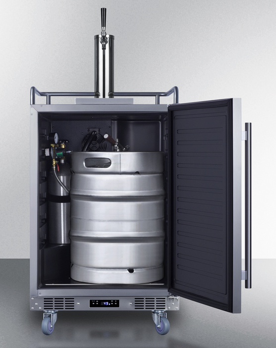 Summit 24" Wide Built-In Outdoor Beer Kegerator Refrigerator Accessories Summit Appliance   