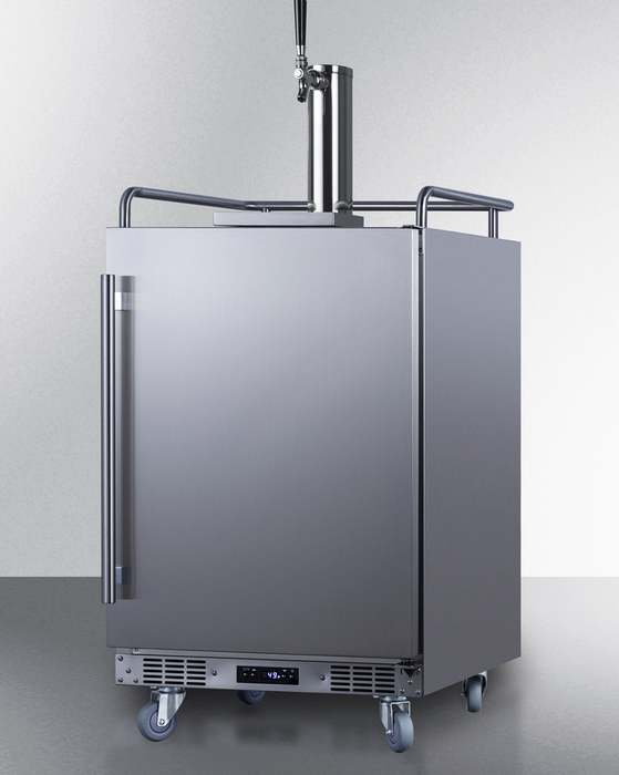 Summit 24" Wide Built-In Outdoor Beer Kegerator Refrigerator Accessories Summit Appliance