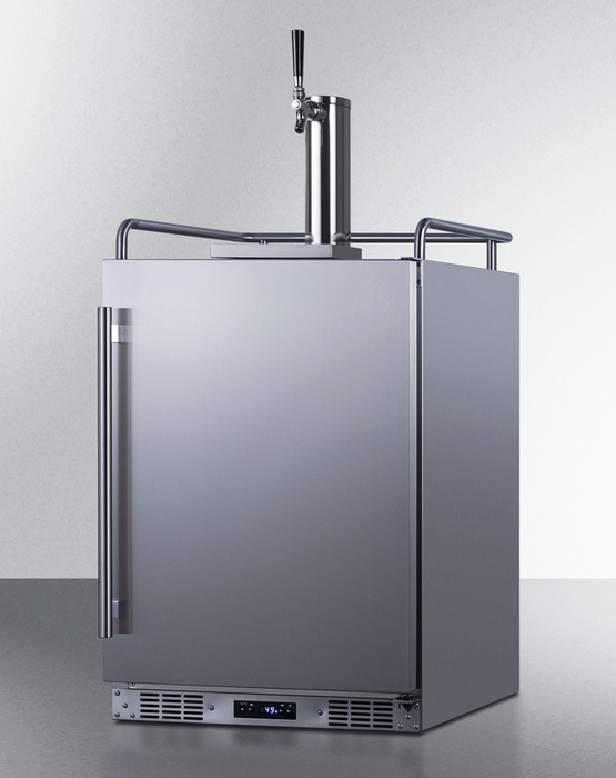Summit 24" Wide Built-In Outdoor Beer Kegerator Refrigerator Accessories Summit Appliance