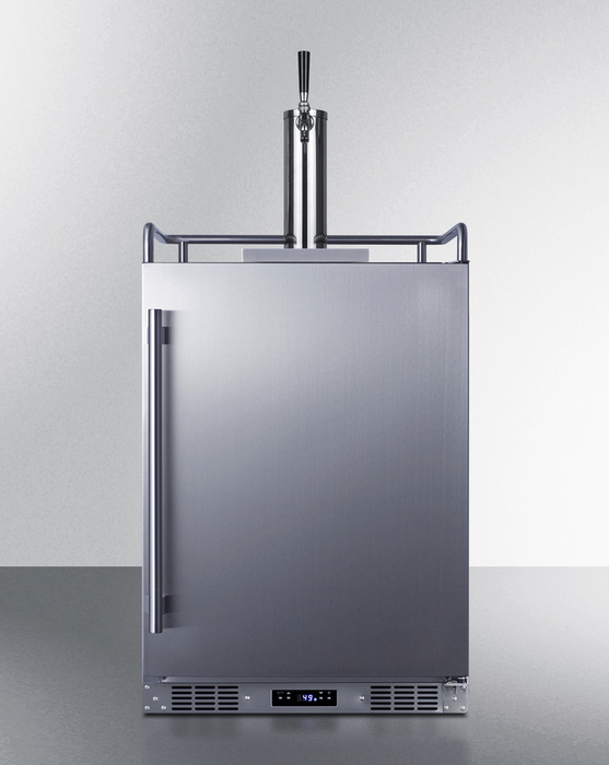 Summit 24" Wide Built-In Outdoor Beer Kegerator Refrigerator Accessories Summit Appliance