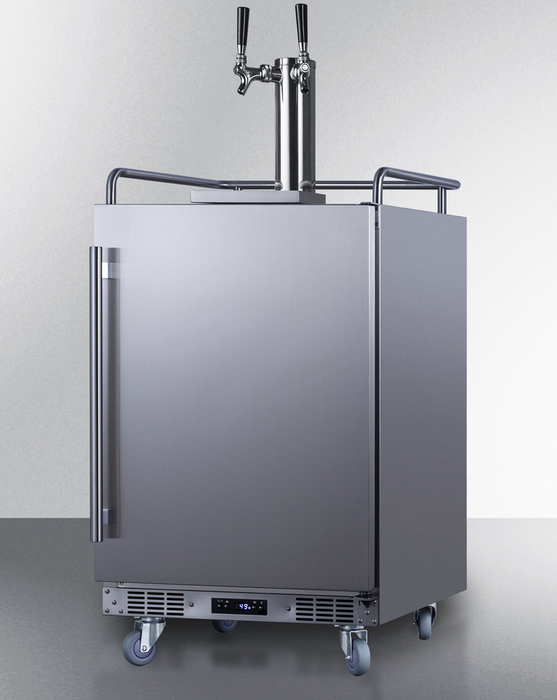 Summit 24" Wide Built-In Outdoor Beer Kegerator Refrigerator Accessories Summit Appliance