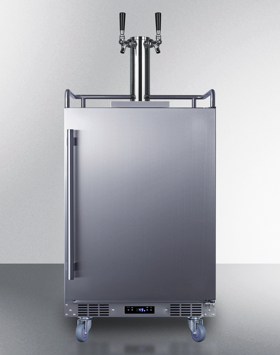 Summit 24" Wide Built-In Outdoor Beer Kegerator Refrigerator Accessories Summit Appliance
