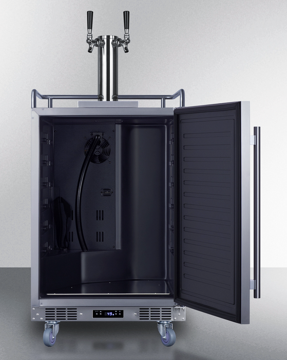 Summit 24" Wide Built-In Outdoor Beer Kegerator Refrigerator Accessories Summit Appliance