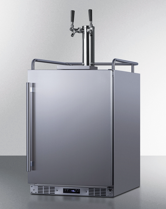 Summit 24" Wide Built-In Outdoor Beer Kegerator Refrigerator Accessories Summit Appliance