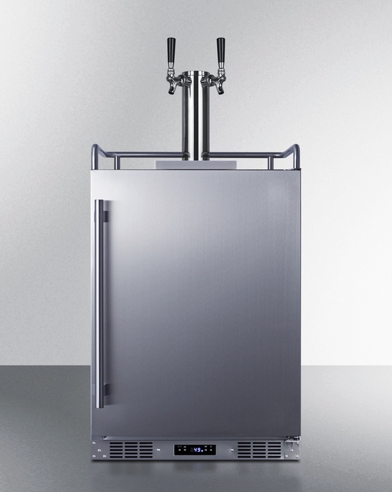 Summit 24" Wide Built-In Outdoor Beer Kegerator Refrigerator Accessories Summit Appliance