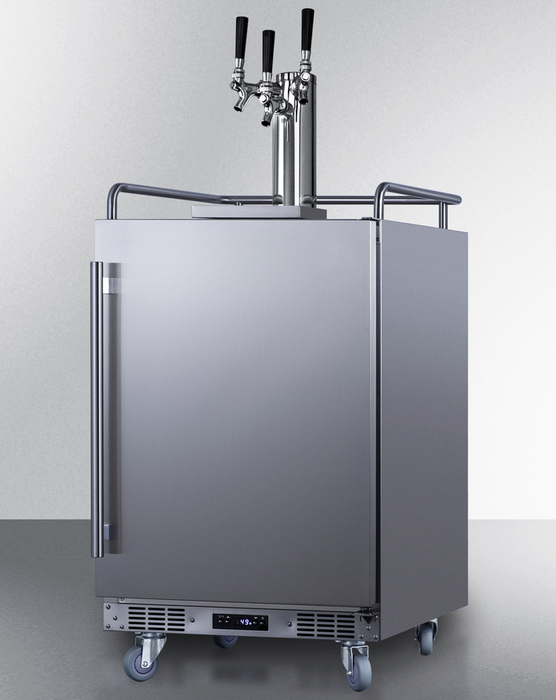 Summit 24" Wide Built-In Outdoor Beer Kegerator Refrigerator Accessories Summit Appliance