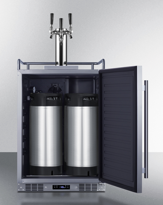 Summit 24" Wide Built-In Outdoor Beer Kegerator Refrigerator Accessories Summit Appliance