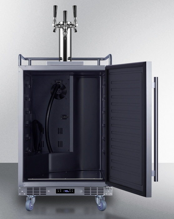 Summit 24" Wide Built-In Outdoor Beer Kegerator Refrigerator Accessories Summit Appliance