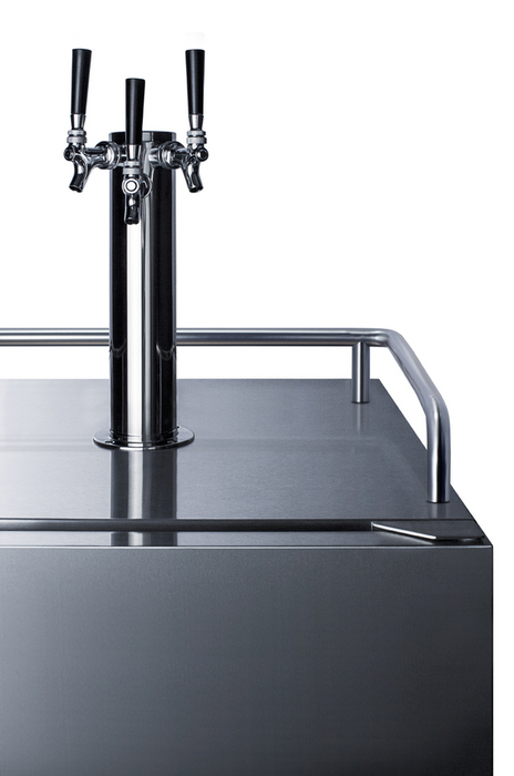 Summit 24" Wide Built-In Outdoor Beer Kegerator Refrigerator Accessories Summit Appliance