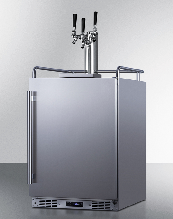 Summit 24" Wide Built-In Outdoor Beer Kegerator Refrigerator Accessories Summit Appliance