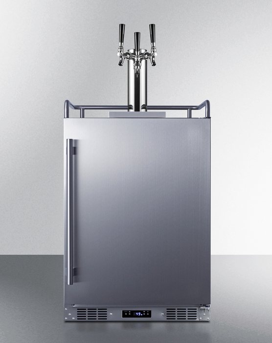 Summit 24" Wide Built-In Outdoor Beer Kegerator Refrigerator Accessories Summit Appliance