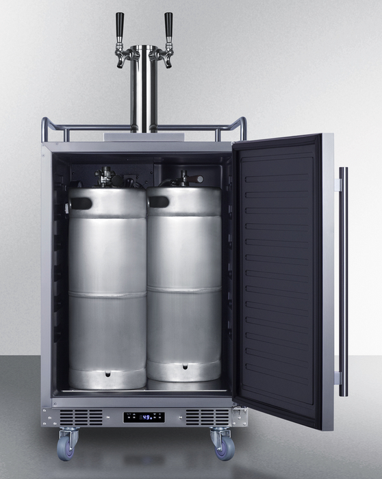 Summit 24" Wide Built-In Nitro-Infused Coffee Kegerator Refrigerator Accessories Summit Appliance