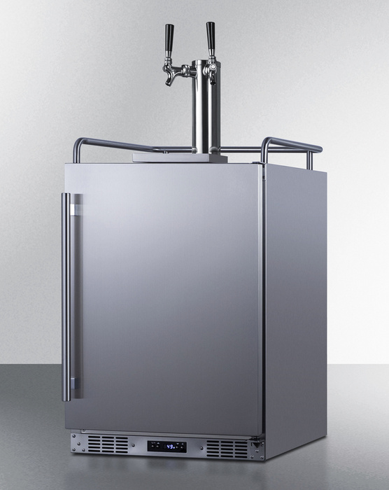 Summit 24" Wide Built-In Nitro-Infused Coffee Kegerator Refrigerator Accessories Summit Appliance