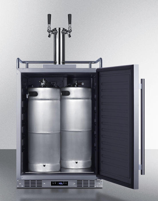 Summit 24" Wide Built-In Nitro-Infused Coffee Kegerator Refrigerator Accessories Summit Appliance