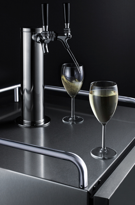 Summit 24" Wide Built-In Nitro-Infused Coffee Kegerator Refrigerator Accessories Summit Appliance