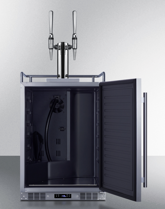 Summit 24" Wide Built-In Nitro-Infused Coffee Kegerator Refrigerator Accessories Summit Appliance
