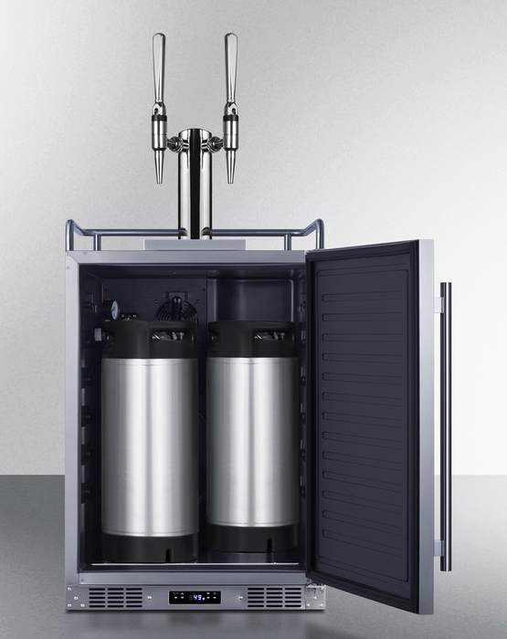 Summit 24" Wide Built-In Nitro-Infused Coffee Kegerator Refrigerator Accessories Summit Appliance