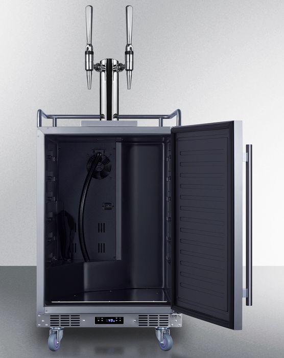 Summit 24" Wide Built-In Nitro-Infused Coffee Kegerator Refrigerator Accessories Summit Appliance