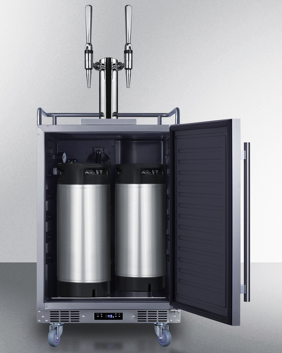 Summit 24" Wide Built-In Nitro-Infused Coffee Kegerator Refrigerator Accessories Summit Appliance