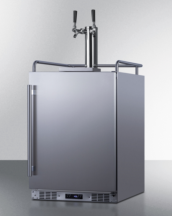 Summit 24" Wide Built-In Cold Brew Coffee Kegerator Refrigerator Accessories Summit Appliance