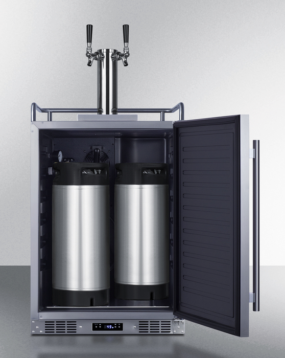 Summit 24" Wide Built-In Cold Brew Coffee Kegerator Refrigerator Accessories Summit Appliance