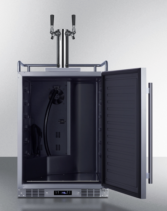 Summit 24" Wide Built-In Cold Brew Coffee Kegerator Refrigerator Accessories Summit Appliance