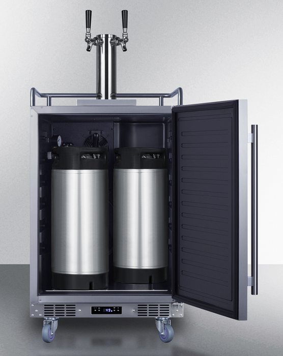 Summit 24" Wide Built-In Cold Brew Coffee Kegerator Refrigerator Accessories Summit Appliance