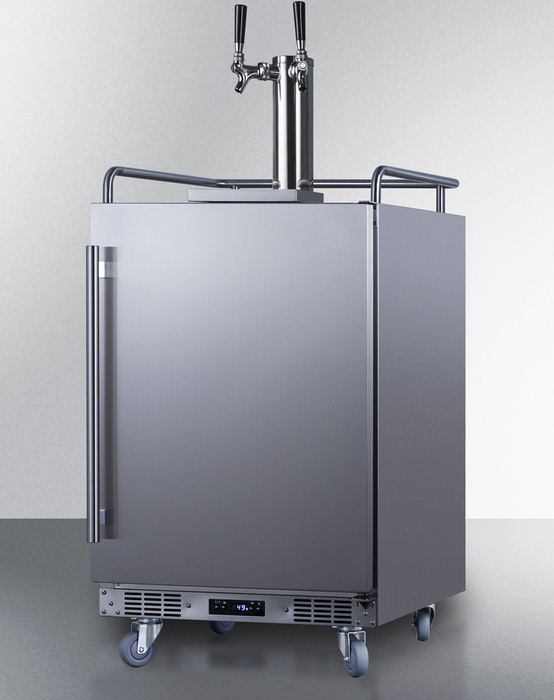 Summit 24" Wide Built-In Cold Brew Coffee Kegerator Refrigerator Accessories Summit Appliance