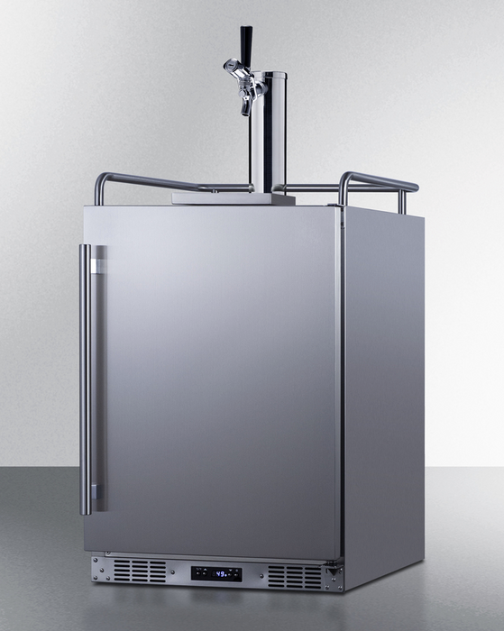 Summit 24" Wide Built-In Outdoor Commercial Beer Kegerator Refrigerator Accessories Summit Appliance