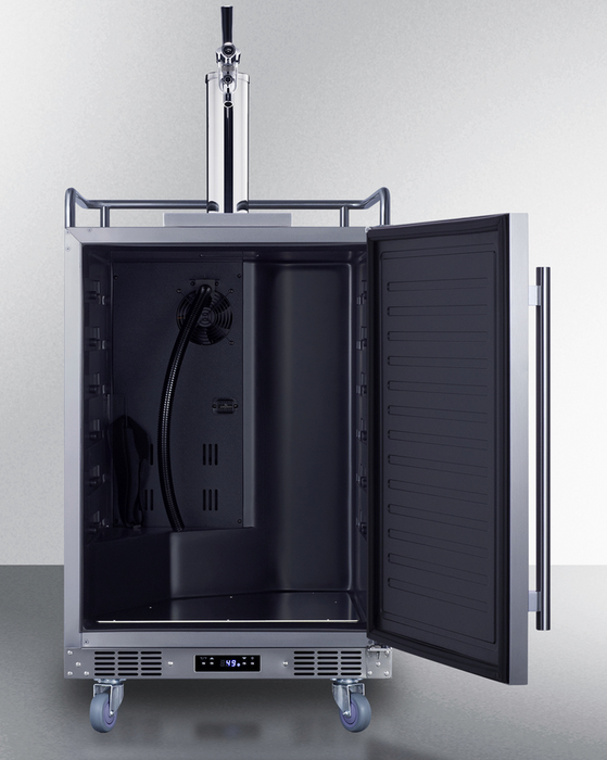 Summit 24" Wide Built-In Outdoor Commercial Beer Kegerator Refrigerator Accessories Summit Appliance