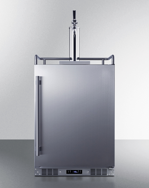 Summit 24" Wide Built-In Outdoor Commercial Beer Kegerator Refrigerator Accessories Summit Appliance