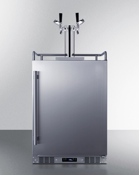 Summit 24" Wide Built-In Outdoor Commercial Beer Kegerator Refrigerator Accessories Summit Appliance