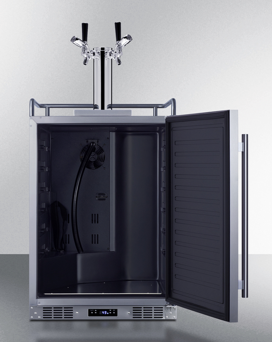 Summit 24" Wide Built-In Outdoor Commercial Beer Kegerator Refrigerator Accessories Summit Appliance