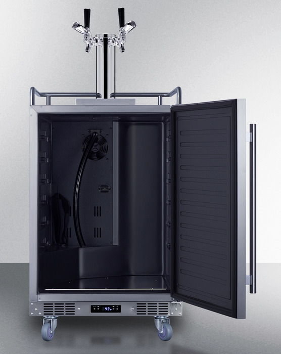 Summit 24" Wide Built-In Outdoor Commercial Beer Kegerator Refrigerator Accessories Summit Appliance
