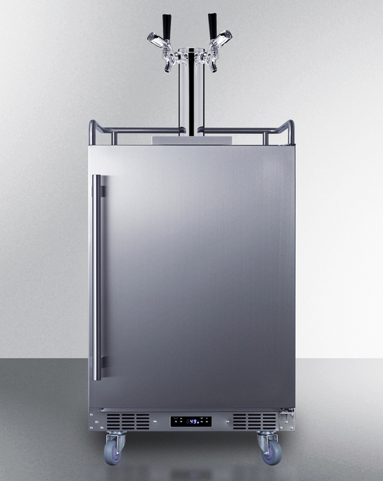 Summit 24" Wide Built-In Outdoor Commercial Beer Kegerator Refrigerator Accessories Summit Appliance