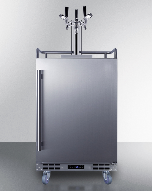 Summit 24" Wide Built-In Outdoor Commercial Beer Kegerator Refrigerator Accessories Summit Appliance