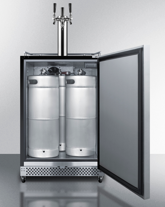 Summit 24" Wide Built-In Outdoor Kegerator Refrigerator Accessories Summit Appliance