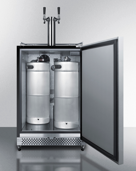 Summit 24" Wide Built-In Outdoor Wine Kegerator Refrigerator Accessories Summit Appliance