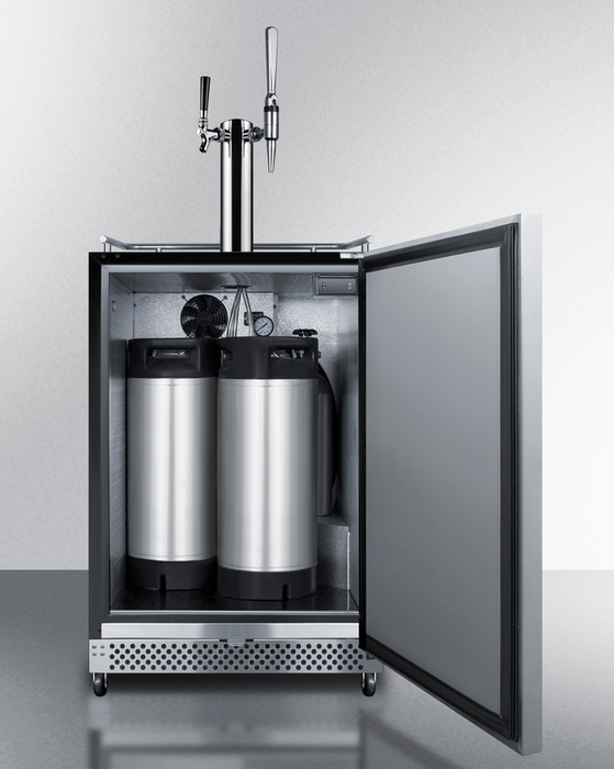 Summit 24" Wide Built-In Outdoor Cold Brew/Nitro-Infused Coffee Kegerator Refrigerator Accessories Summit Appliance