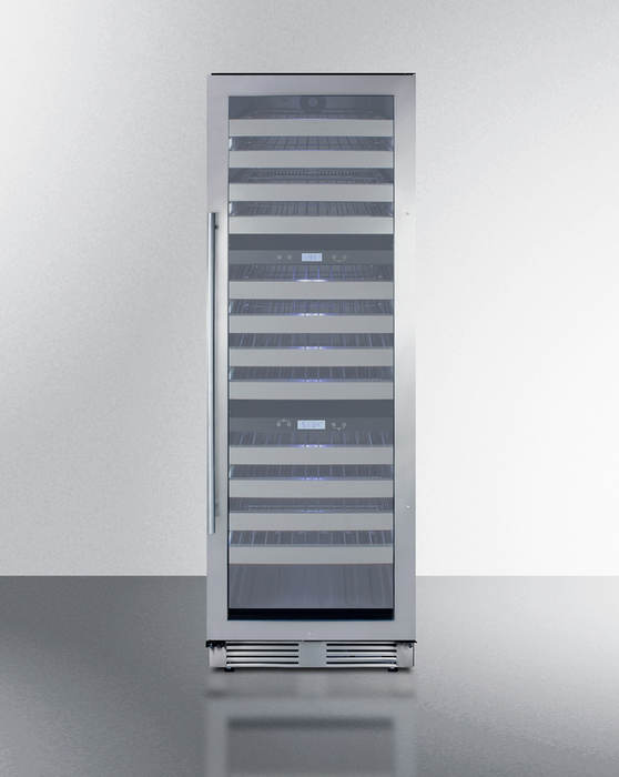 Summit 24" Wide Triple Zone Wine Cellar Refrigerator Accessories Summit Appliance