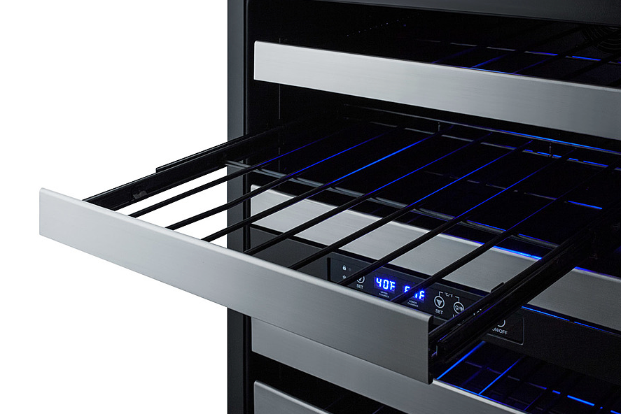 Summit 24" Wide Built-In Wine Cellar, ADA Compliant Refrigerator Accessories Summit Appliance